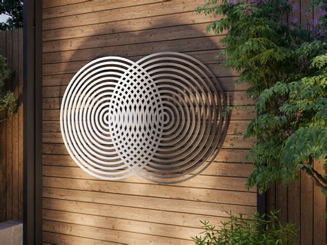 large outdoor metal wall sculpture